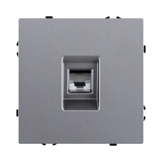 EC-019GY Розетка телефонная RJ11 серый Kollinger Eclipse EC-019GY