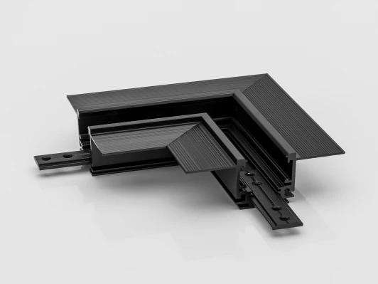 SY-LINK-CNLV-T2S-BL Коннектор угловой горизонтальный для встраиваемого низкопрофильного шинопровода Lumker SY-LINK SY-LINK-CNLV-T2S-BL