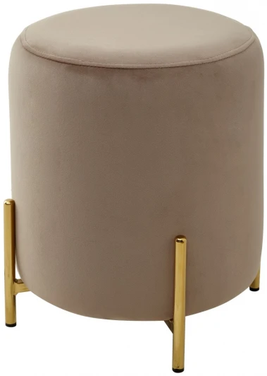 UF029SBLV40 Пуф для гостиной RICE BLUVEL-40 BEIGE / GOLD