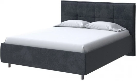 2016184 PROxSON Кровать Lino без основания (Ткань: Велюр Casa Графитовый) 140x200