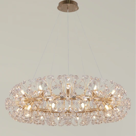 IL5004-20PPA-26 GD BOND Подвесная люстра хрустальная ILLUMICO IL5004-20PPA-26 GD BOND