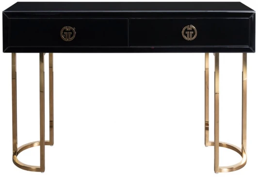 KFG16701 KFG16701 Консоль GD 2 ящика черная 120*30*78см Garda Decor