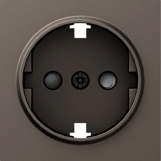 DE22053 Накладка для розетки Schuko с заземлением, со шторками 16A 250 В~ IP30 Donel A07 DE22053