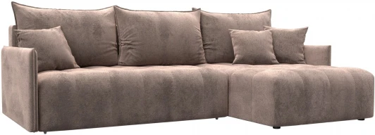 129034 Диван угловой Лига-054 НПБ угол универсальный Лига Диванов (Велюр) арт.129034