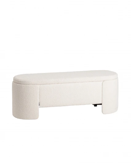 УТ000040302 Банкетка Taks с местом для хранения букле белый Stool Group арт.УТ000040302
