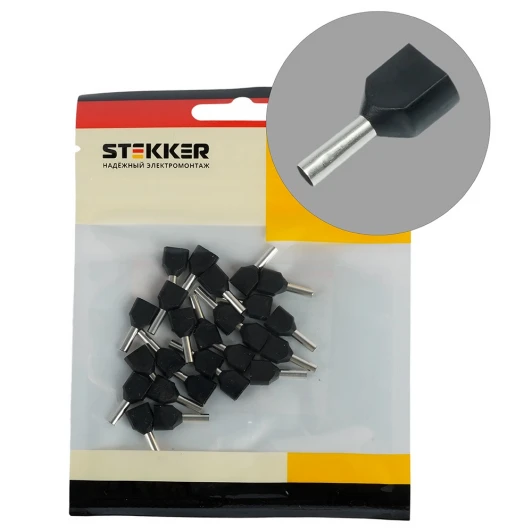 50403 Наконечник штыревой втулочный изолированный 25 шт. Stekker 50403