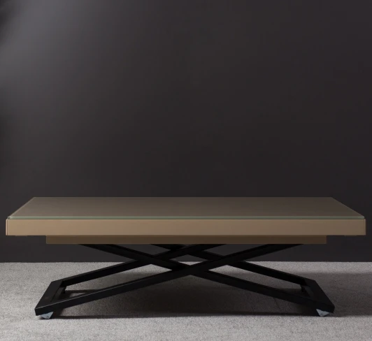 5256200501 Стол трансформер Левмар Shift V41/S53 (капучино/черные опоры)