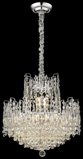 WE154.12.103 Подвесная люстра Wertmark Marcella WE154.12.103 (220V, хрусталь, на цепи)