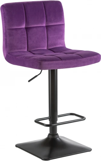 5018-LM DOMINIC, цвет сиденья фиолетовый велюр (MJ9-58), цвет основания черный Стул барный DOMINIC (фиолет велюр (MJ9-58))