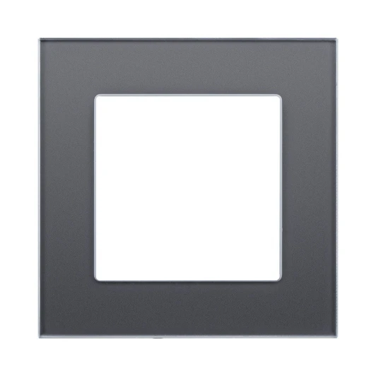 AS1GY Рамка 1-постовая стекло серый Kollinger Asthetik AS1GY
