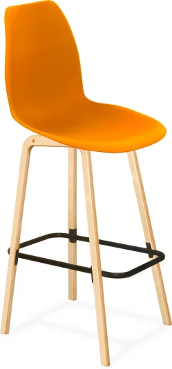 3244979701 Стул барный Sheffilton SHT-ST29/S94 оранжевый ral2003/прозрачный лак/черный