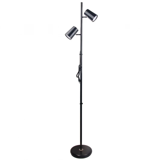 ULM-T600 2х6W/4500K/DIM BLACK Торшер светодиодный, 2х6W, сенсорный выключатель, диммер, черный Uniel ULM-T600 2х6W/4500K/DIM BLACK