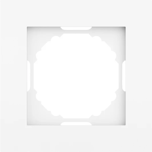 DE21103 Рамка 1-я, глянцевый белый Donel A07 DE21103