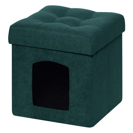 13636 Пуфик Dreambag складной Для Животных Зеленый Велюр 13636