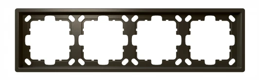 FD1004BR Рамка на 4 поста (бронза) Jasmart FD FD1004BR