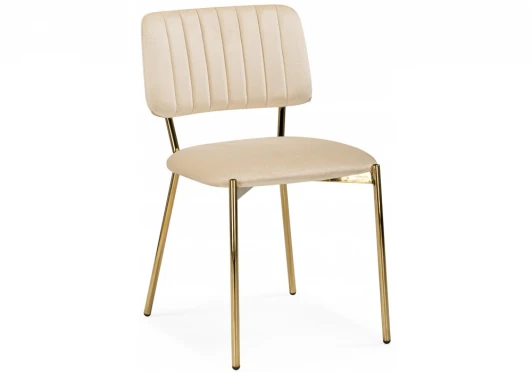 15921 Обеденный стул Woodville Armond beige / gold