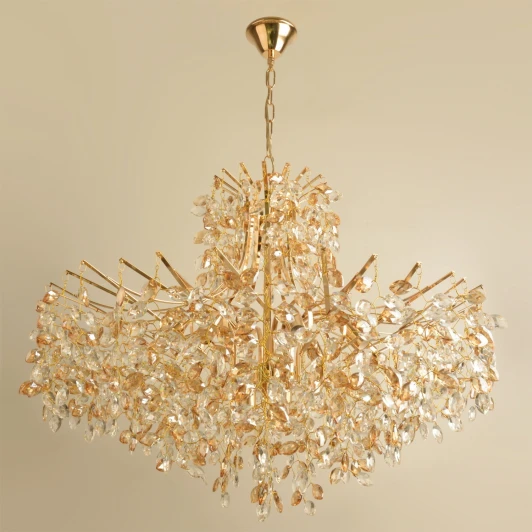 08274-0.4-10 FG Подвесная люстра Reluce 08274-0.4-10 FG (220V, хрусталь, на цепи)