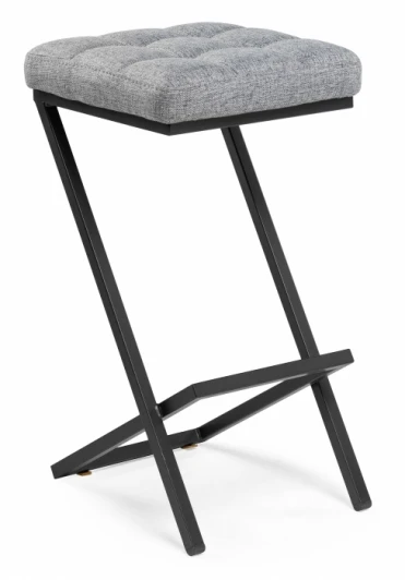 507432 Полубарный стул Woodville Амаури графит / черный матовый 507432