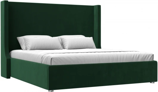 120725 Кровать интерьерная Ларго 180 (Зеленый/Велюр) Лига Диванов арт.120725