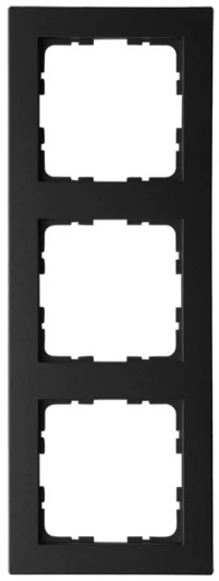 G1003PB Рамка на 3 поста (черный матовый) Jasmart G-Classic G1003PB