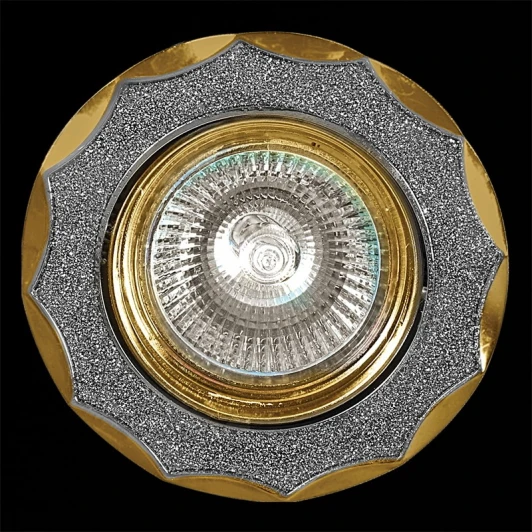 01001-9.0-001AK MR16 SS+GD Встраиваемый точечный светильник Reluce 01001-9.0-001AK MR16 SS+GD (12V, круглые)