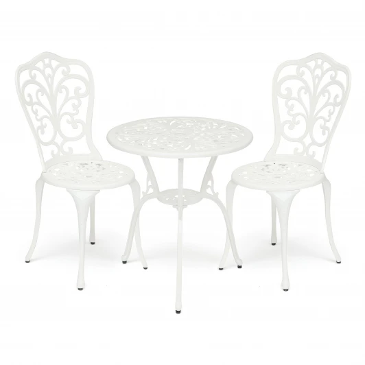 10668 Комплект Secret De Maison Romance (стол +2 стула) черный (алюминиевый сплав)