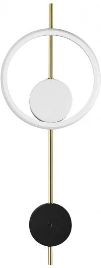 5691/13WL Настенный светильник Lumion Marque 5691/13WL LEDIO белый, черны LED 13W 820Лм 3000К 220V (круглые)