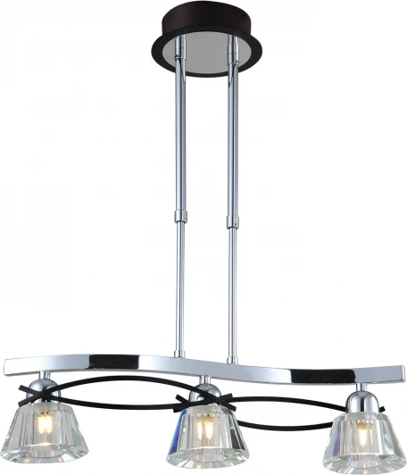 89103-3 chrome + wengue Потолочная люстра N-Light 89103 89103-3 chrome + wengue
