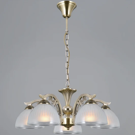 IL0723-5PSQ-24 AB SPICA Подвесная люстра ILLUMICO IL0723-5PSQ-24 AB SPICA (220V, на цепи)