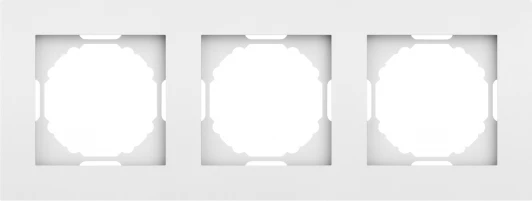 DE21333 Рамка 3-я, матовый белый Donel A07 DE21333