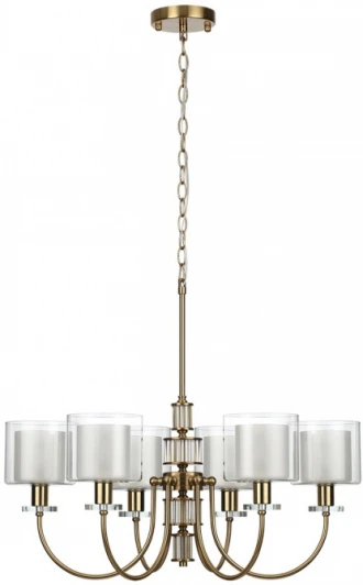 5088/6 Подвесная люстра Odeon Light Saga 5088/6 античная бронза/стекло E14 6*40W (220V, на цепи)