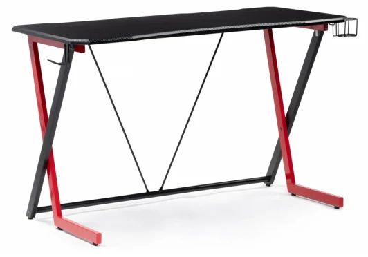 11972 Компьютерный стол Woodville Kolman black / red 11972