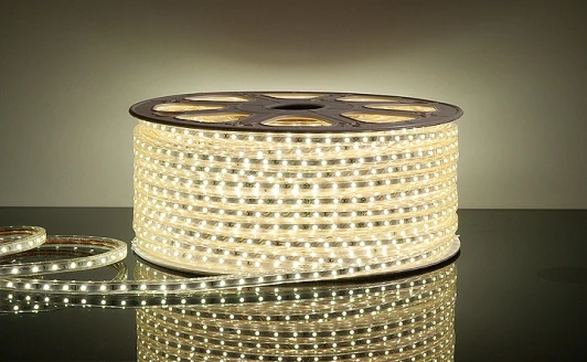 Светодиодная лента 220V 4,4W 60Led 3528 IP65 белый, 100 м Светодиодная лента Elektrostandard 220V 4,4W 60Led 3528 IP65 белый, 100 м