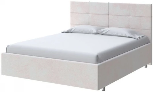 2023305 PROxSON Кровать Neo (Ткань: Велюр Teddy Жемчужный) 90x200