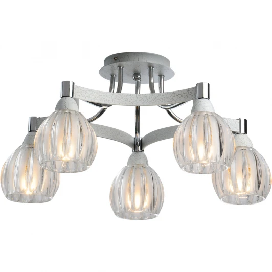 418-05-73CWC chrome + white crack Потолочная люстра N-Light 418 418-05-73CWC chrome + white crack
