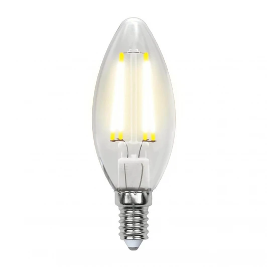 LED-C35-7,5W/WW/E14/CL GLA01TR Набор из 5штук Лампочка светодиодная E14 7,5W свеча прозрачная Uniel LED-C35-7,5W/WW/E14/CL GLA01TR Набор из 5штук