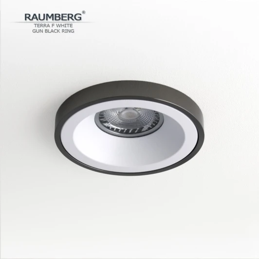 TerraFWh\GBk Встраиваемый светильник Raumberg Terra F TerraFWh\GBk White\Gun Black