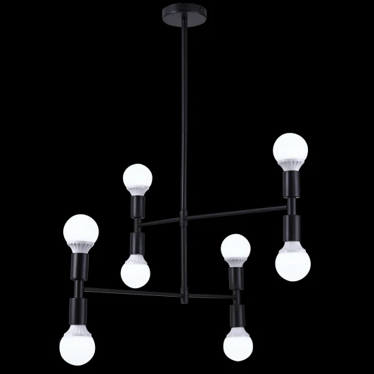 LOFT LUX 75129/8C BLACK Потолочная люстра Natali Kovaltseva Loft Lux 75129/8C BLACK