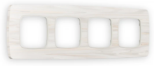 OF940304 Рамка Ambrella Volt OMEGA Opera (Бежевый мрамор) 4-ая OF940304