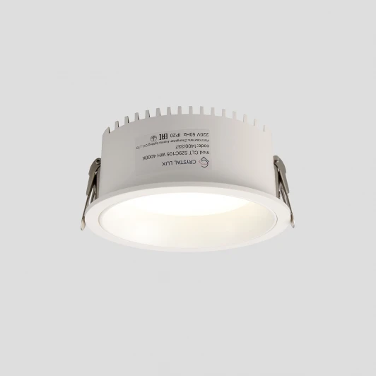 CLT 529C105 WH 4000K Светильник встраиваемый светодиодный IP44 Crystal Lux CLT 529C105 WH 4000K