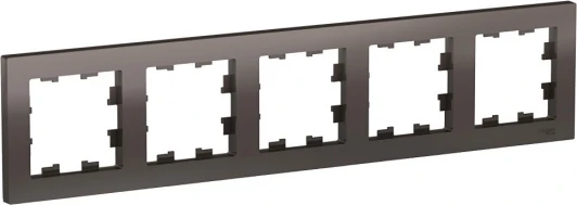 ATN000605 Рамка на 5 постов (мокко) Systeme Electric AtlasDesign ATN000605