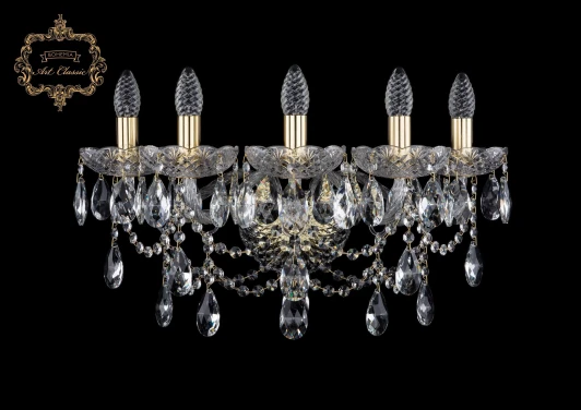 10.25.5.200.XL.Gd.Sp Бра Art Classic 10.25 10.25.5.200.XL.Gd.Sp (220V, хрусталь, подвески, подсвечник, свеча)