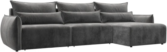 128667 Диван угловой Лига-051 НПБ Лонг угол универсальный Лига Диванов (Велюр) арт.128667
