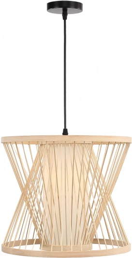 SL6241.503.01 Подвесной светильник ST Luce Alma SL6241.503.01 Древесный/Белый E27 1*40W (220V, на проводе)