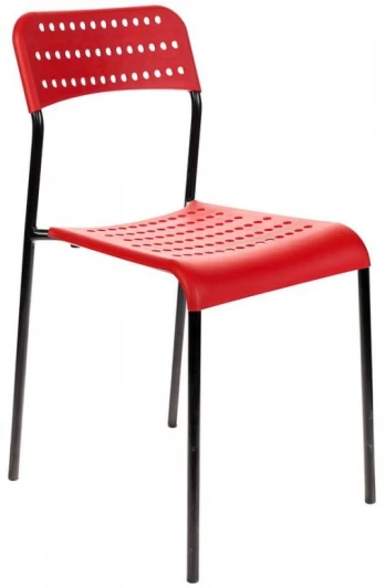 UNO/B/RED Стул Бюрократ UNO красный на ножках UNO/B/RED