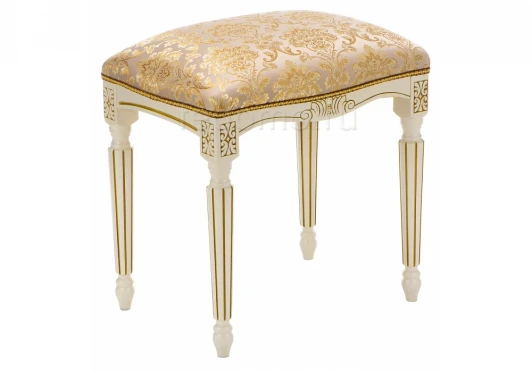 309319 Банкетка Woodville Беттино патина золото / бежевый 309319