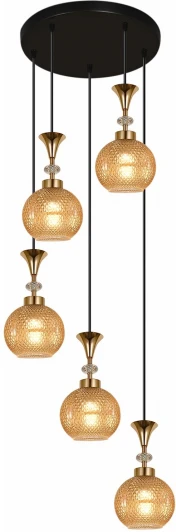 02001-0.9-05 AMBER Подвесной светильник Reluce 02001-0.9-05 AMBER (220V, на проводе, шар)