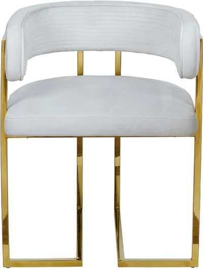 GY-8504STUL-SVSER Стул велюр светло-серый/золото 60*55*73см Garda Decor арт.GY-8504STUL-SVSER