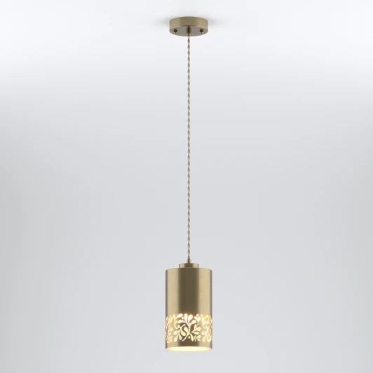 50071/1 античная бронза Подвесной светильник Eurosvet Tracery 50071/1 античная бронза