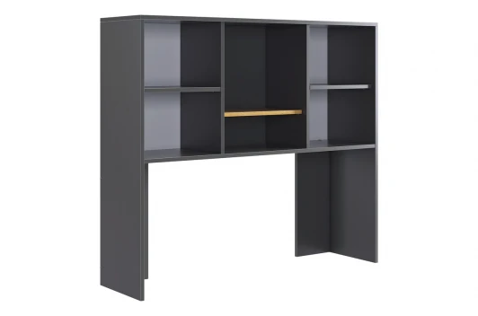 NKL02S1.2.3319 Лайт-2 Надстройка стола компьютерного 1200 Mebelson (ЛДСП/Дуб крафт золотой,Серый) арт.NKL02S1.2.3319